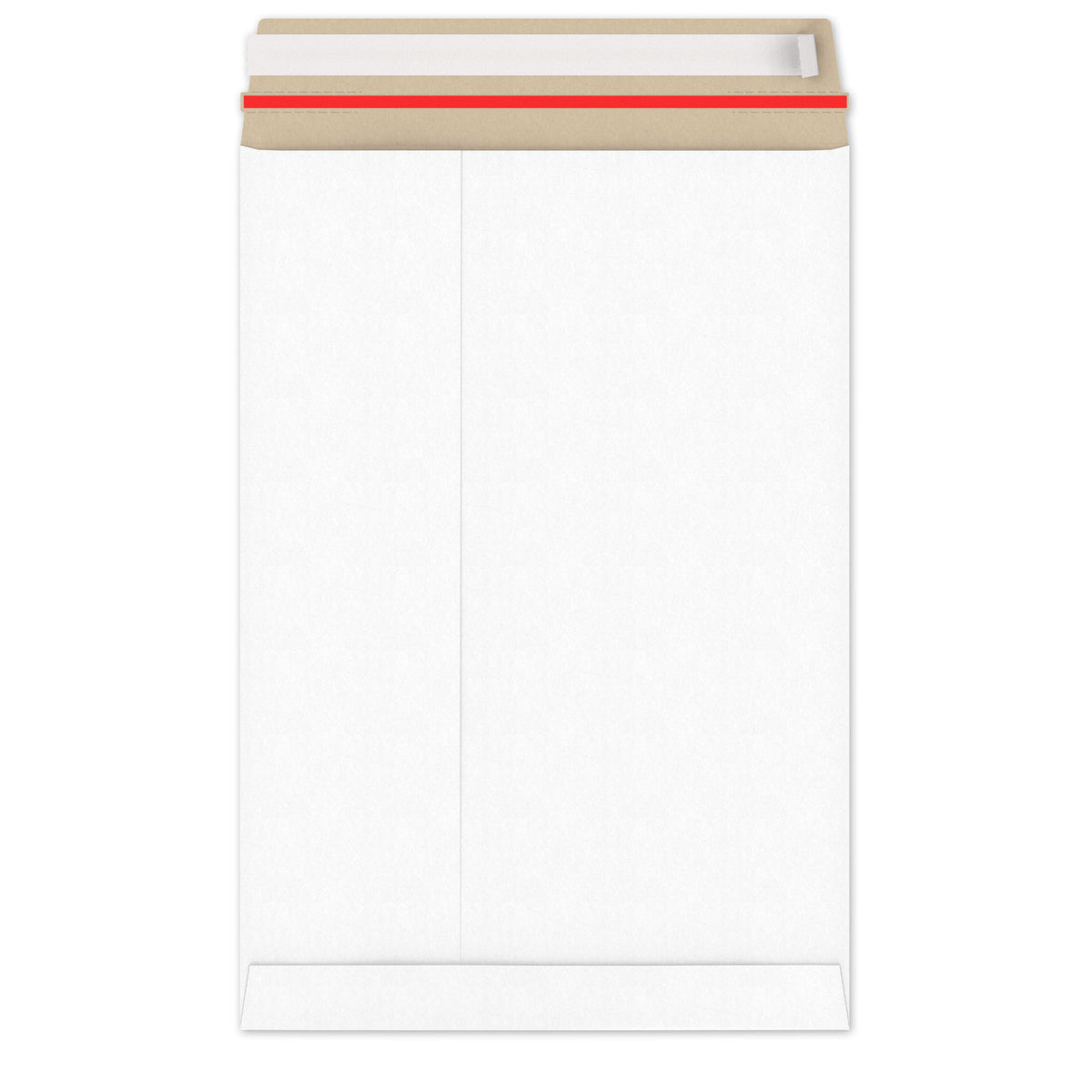 Enveloppes blanches en carton rigide