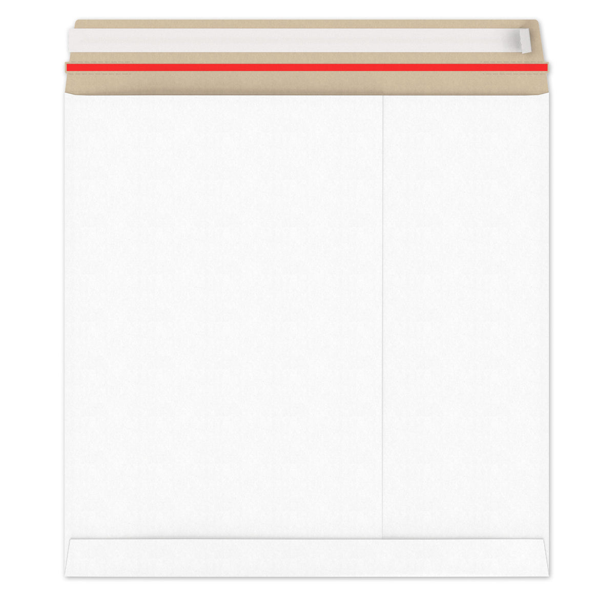 Enveloppes blanches en carton rigide