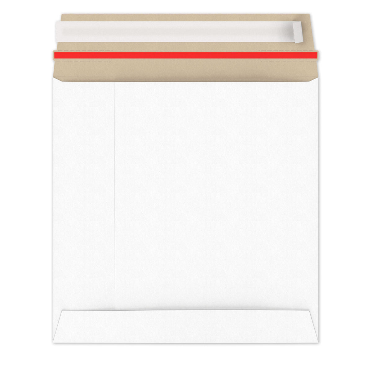 Enveloppes blanches en carton rigide
