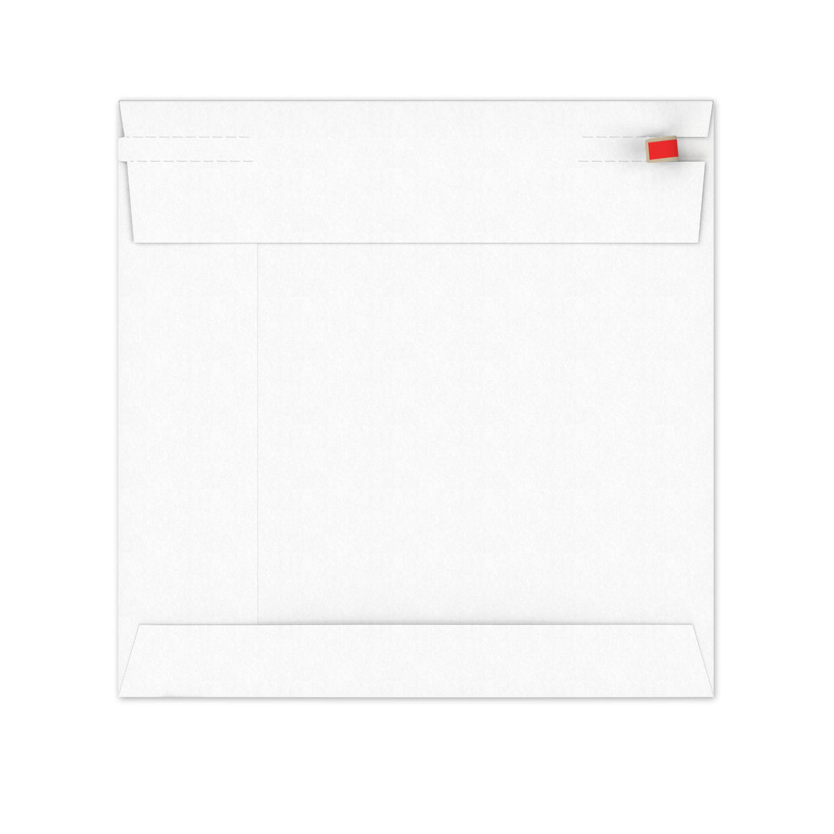 Enveloppes blanches en carton rigide