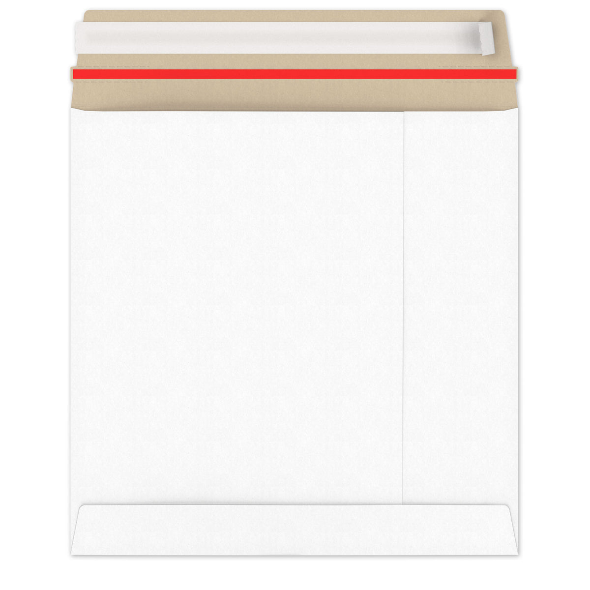 Enveloppes blanches en carton rigide