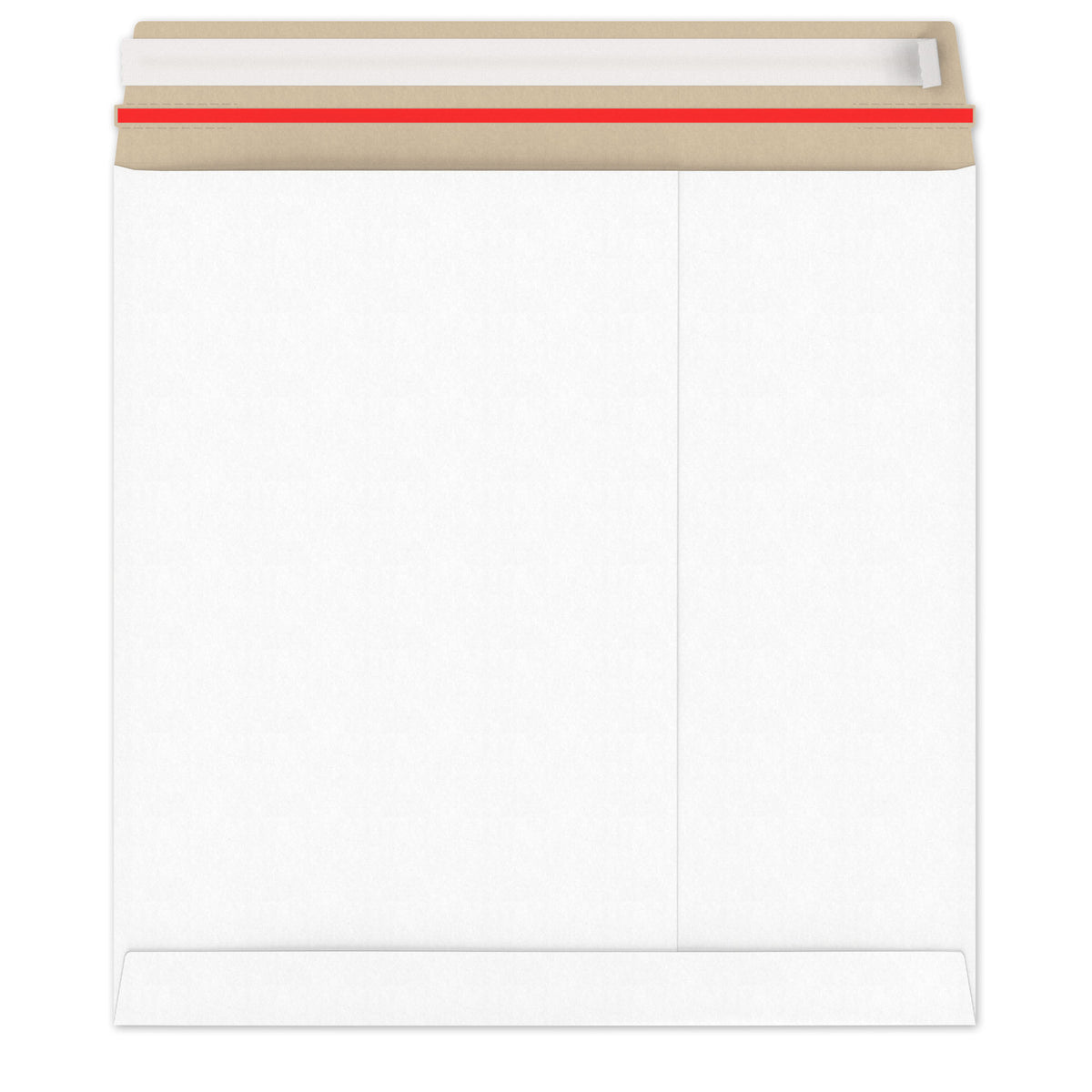 Enveloppes blanches en carton rigide