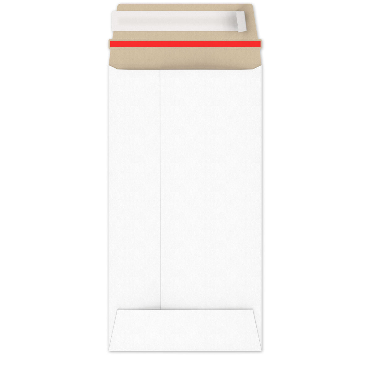 Enveloppes blanches en carton rigide
