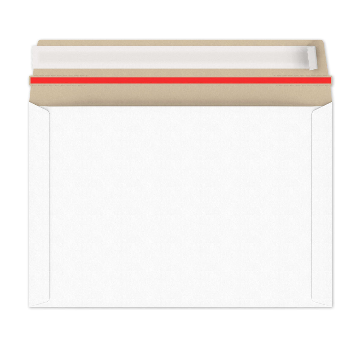 Enveloppes blanches en carton rigide