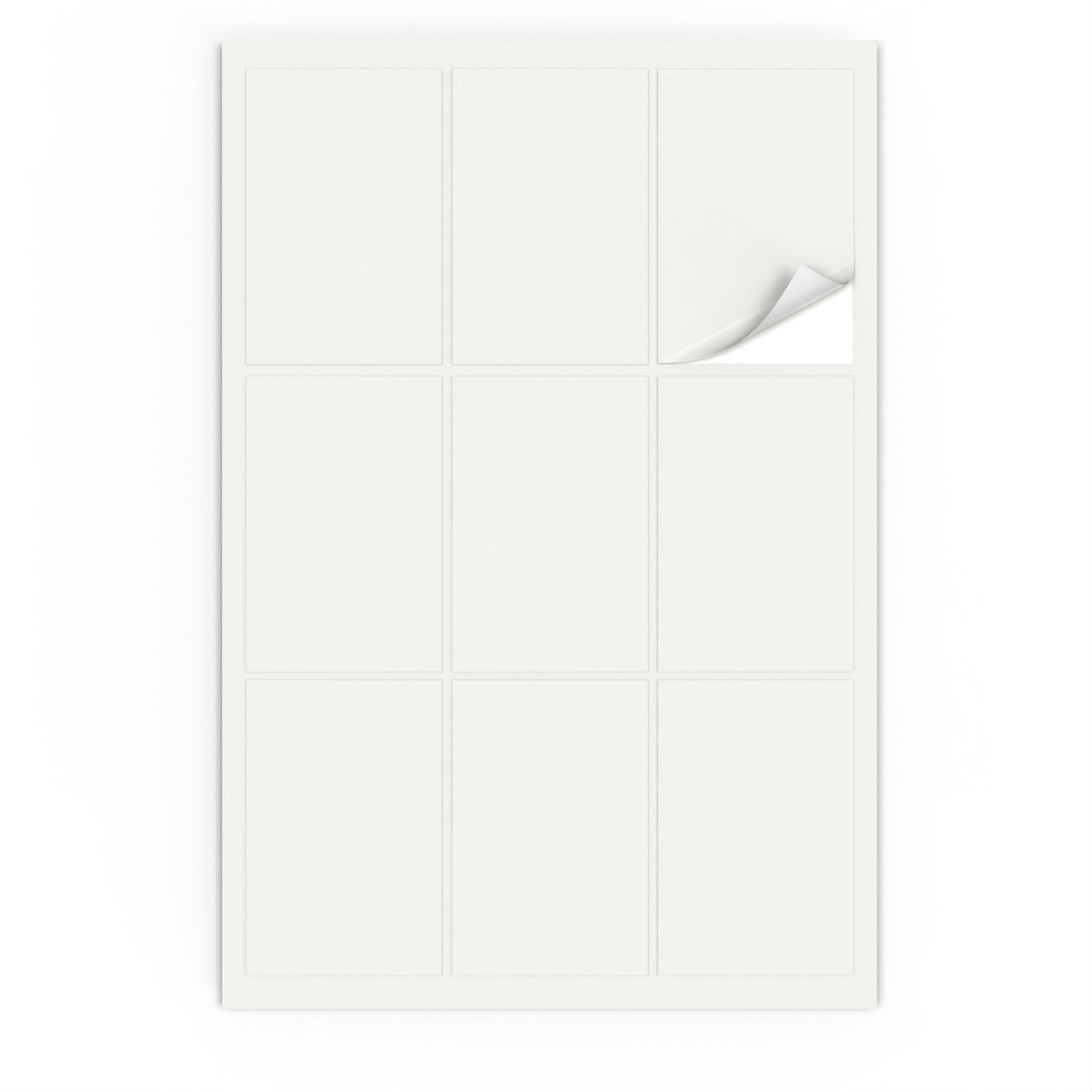 Étiquettes adhésives rectangulaires