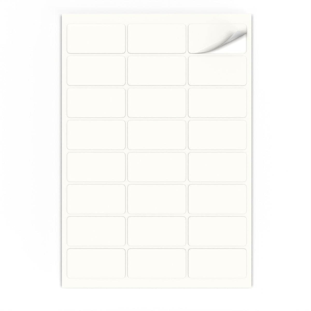 Étiquettes adhésives rectangulaires
