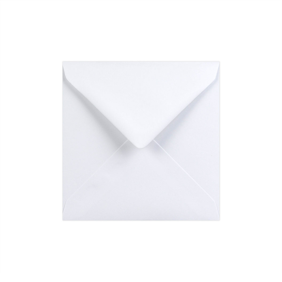 Enveloppe blanche - Rabat Pointu 130x130 mm