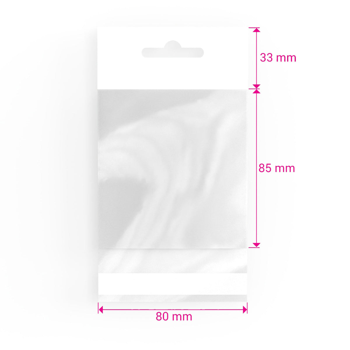 Sacs en cellophane avec en-tête (OPP)