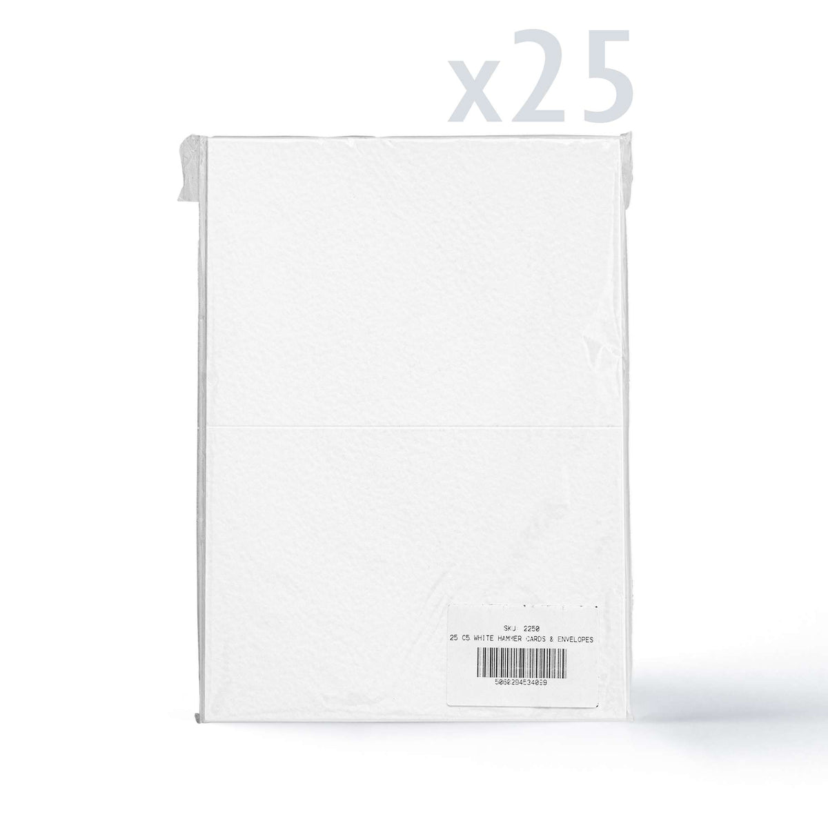 Cartes et enveloppes à texture martelée – lot
