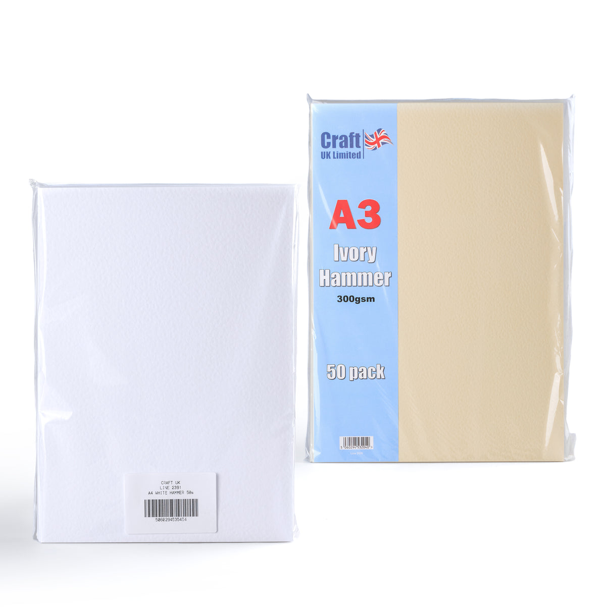 Carte Martelée 300 g/m² lot de 50 pièces