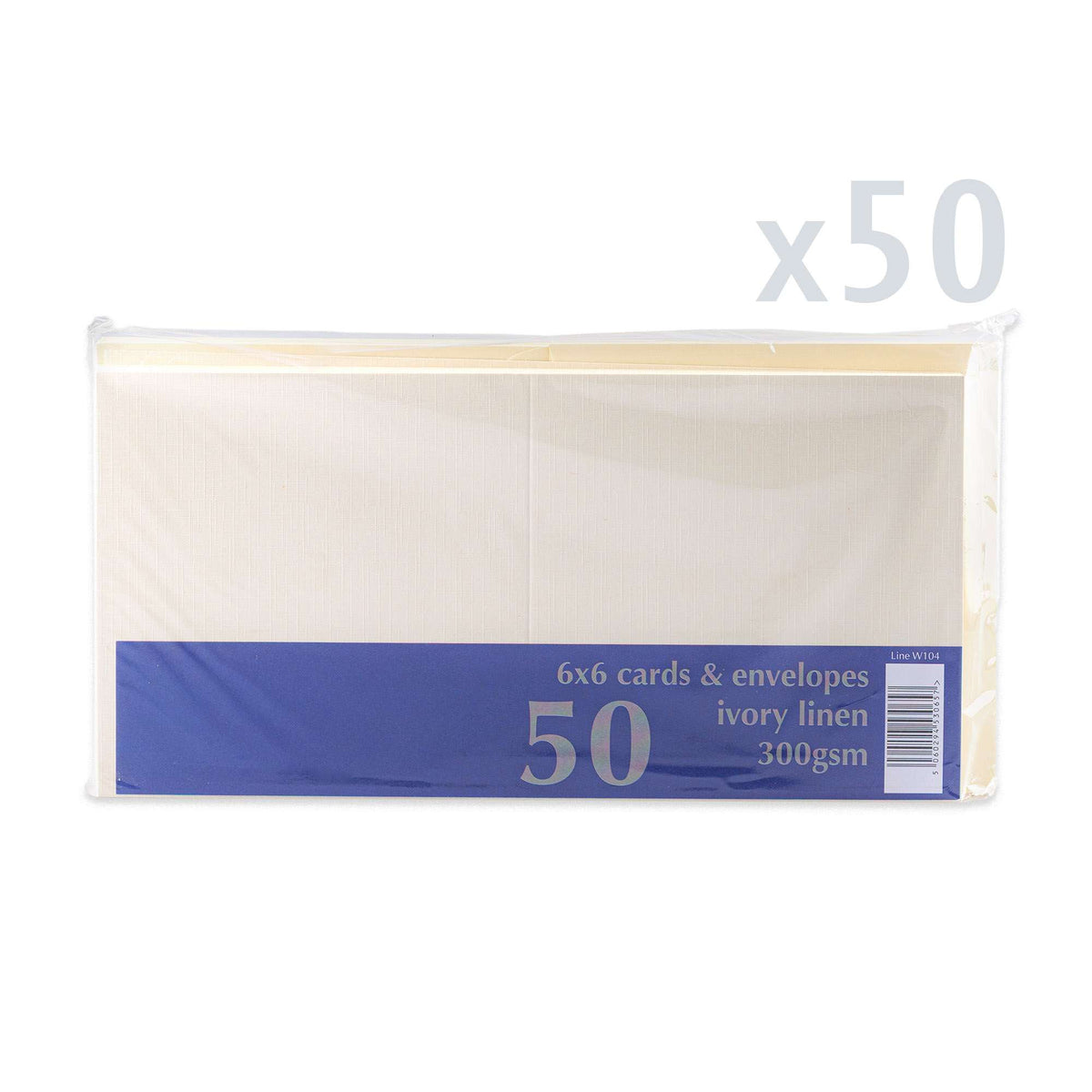 Cartes et enveloppes à texture lin – lot