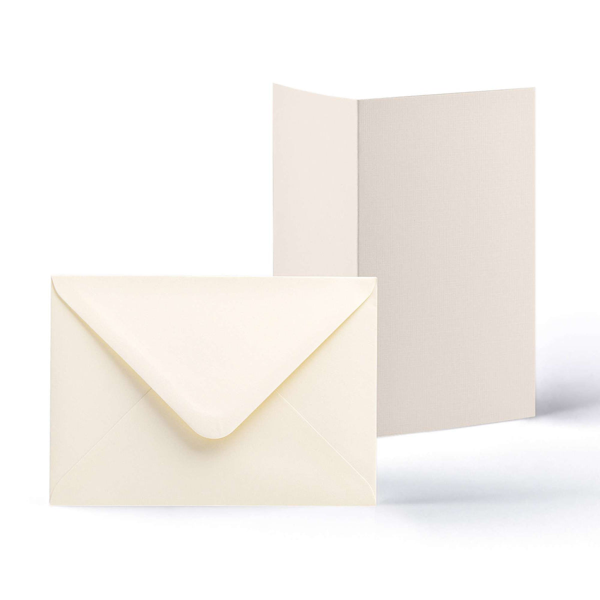 Cartes et enveloppes à texture lin – lot