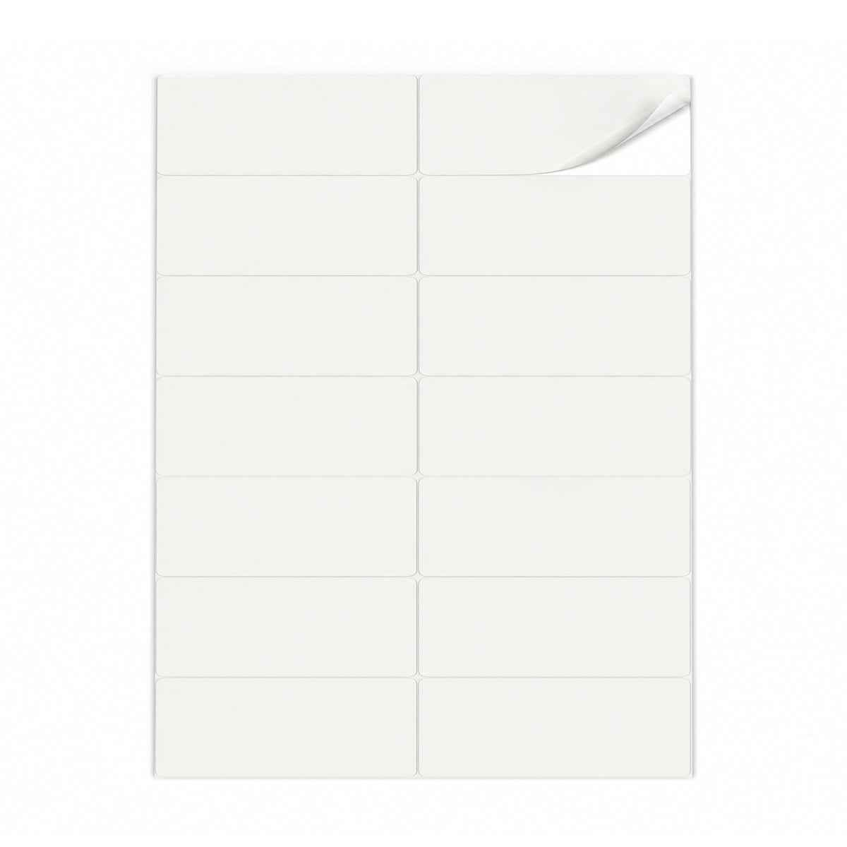 Lots d'étiquettes blanches M - 100 feuilles