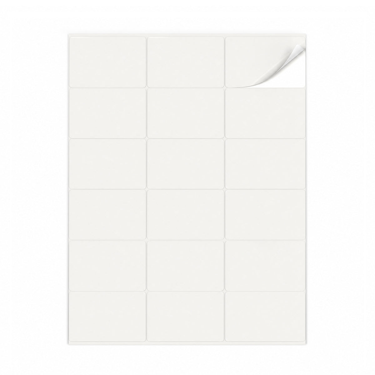 Lots d'étiquettes blanches M - 100 feuilles