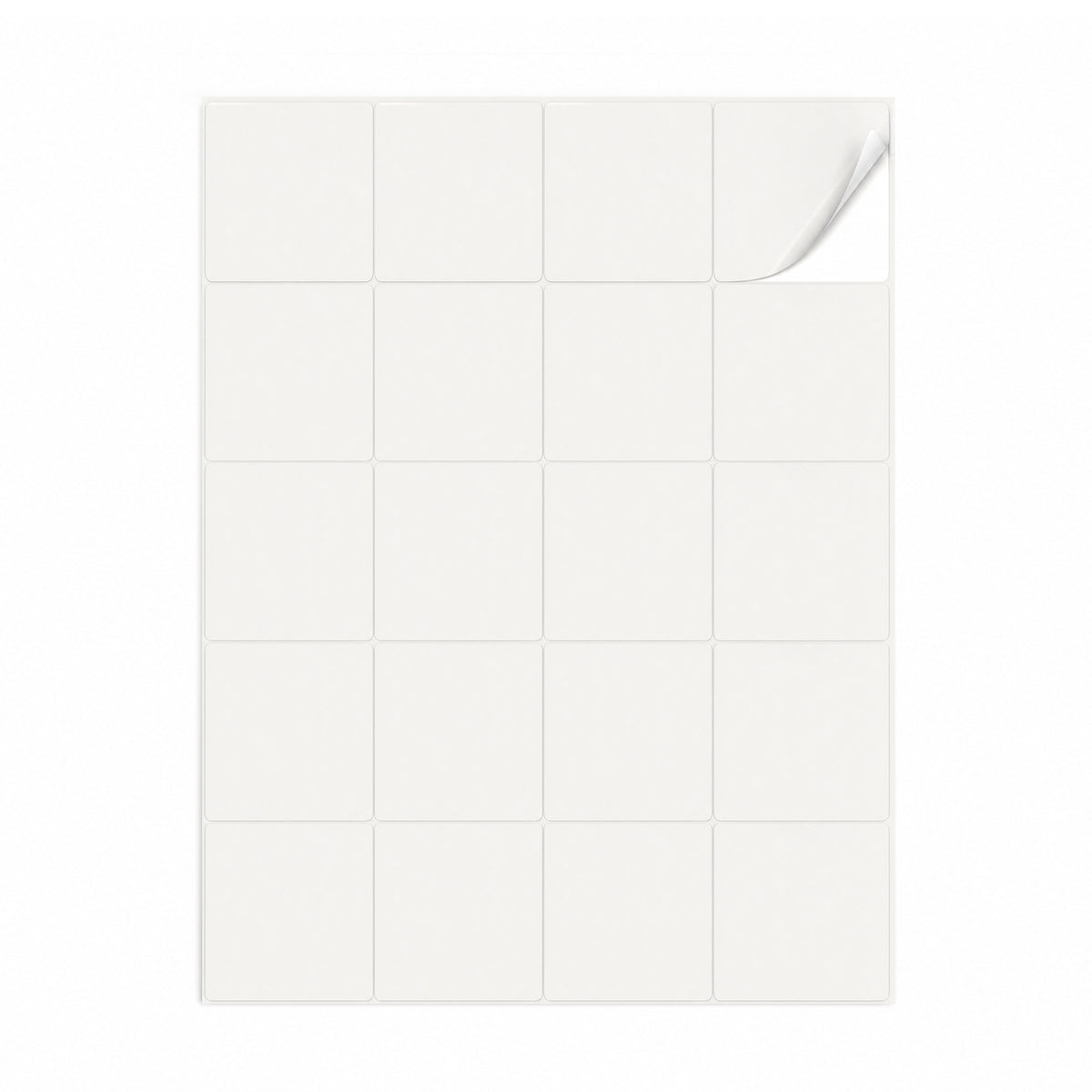 Lots d'étiquettes blanches M - 100 feuilles