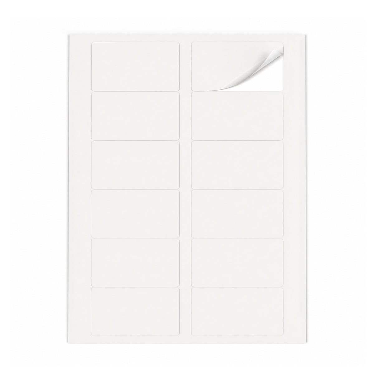 Lots d'étiquettes blanches M - 100 feuilles