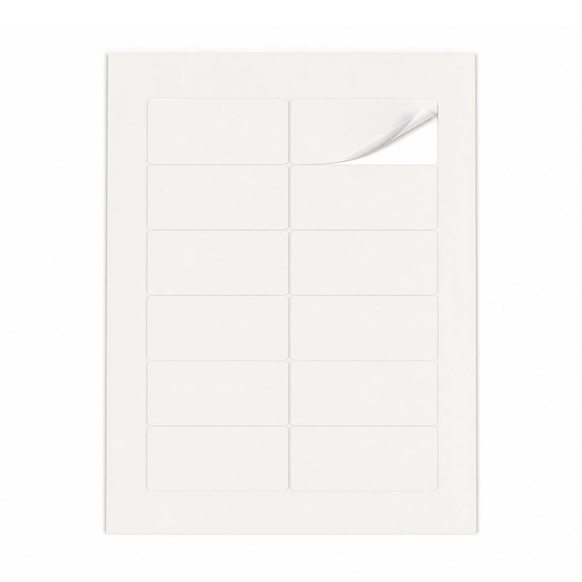 Lots d'étiquettes blanches M - 100 feuilles
