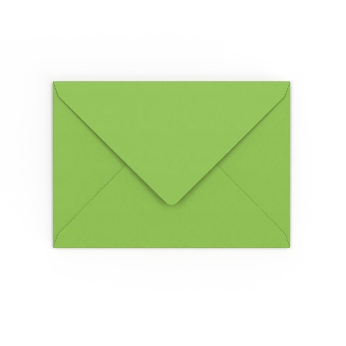 C6 Enveloppe vert clair gommée à rabat en V (114 x 162 mm)
