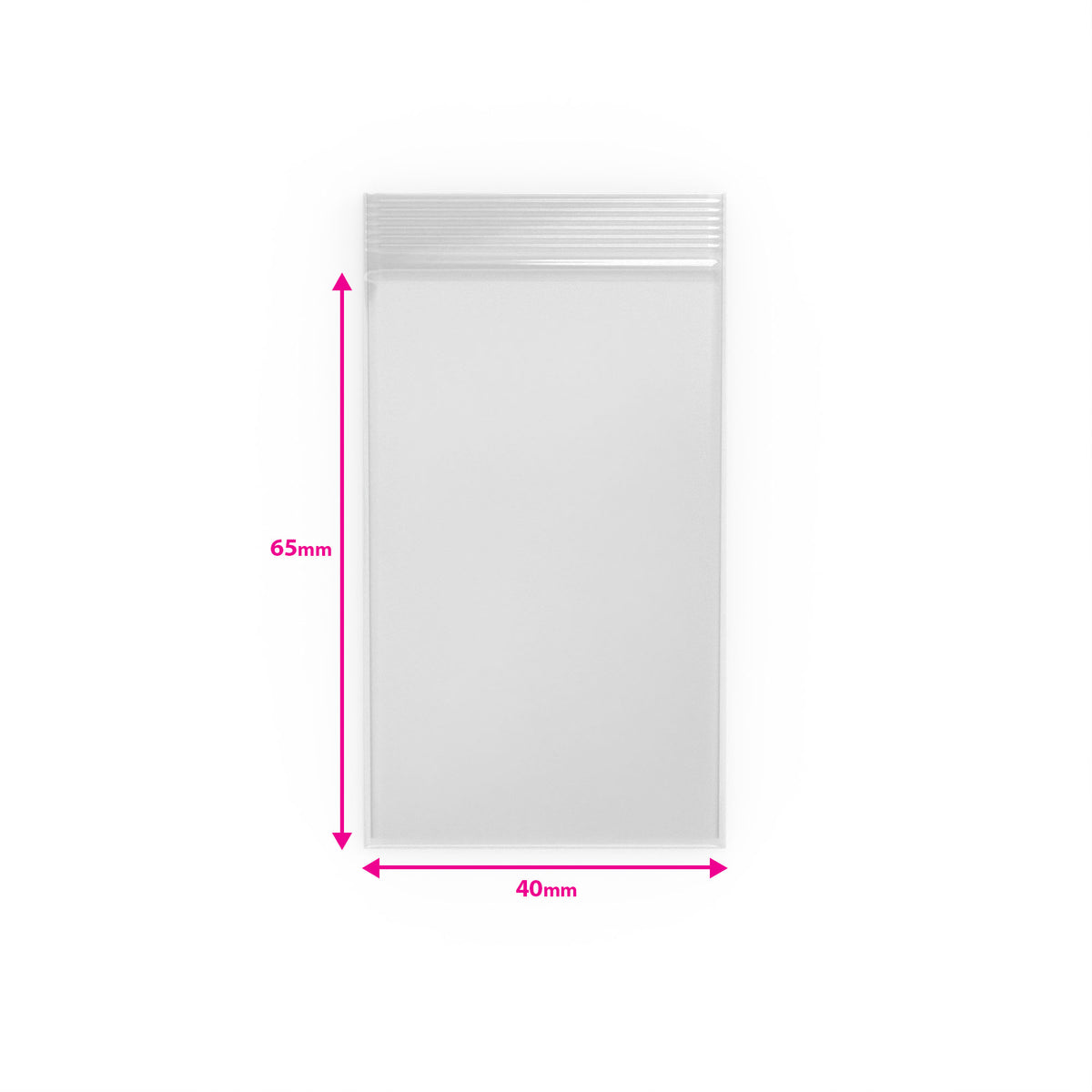 Sachets transparents Zip