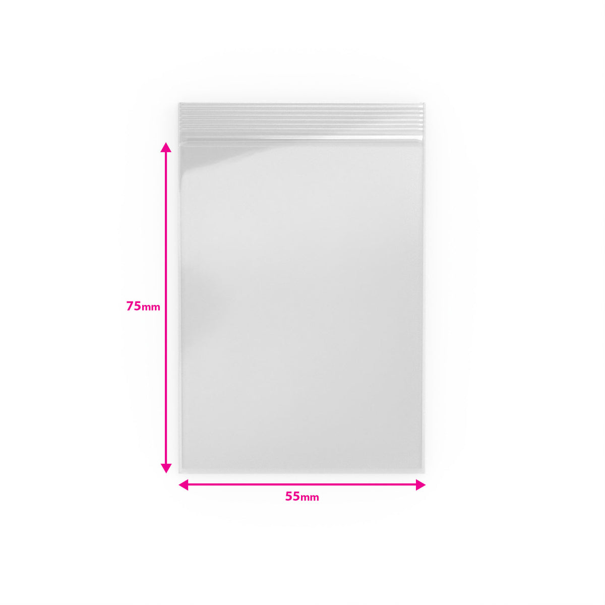 Sachets transparents Zip