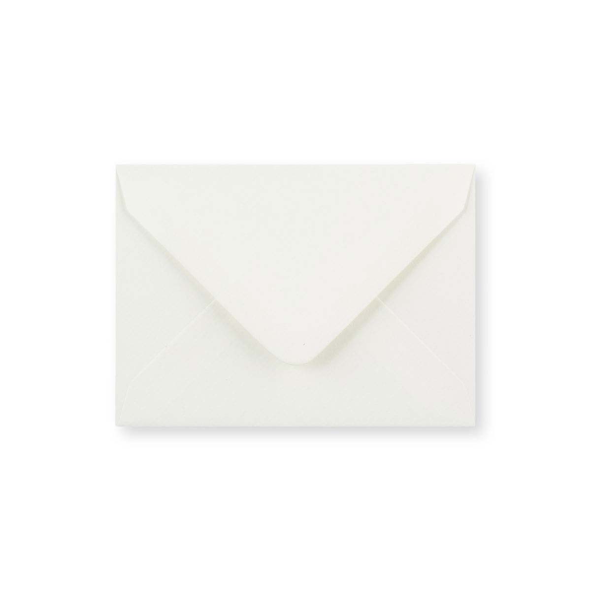 Enveloppe blanche vergée légère (90 g/m²) 82x113 mm (C7)
