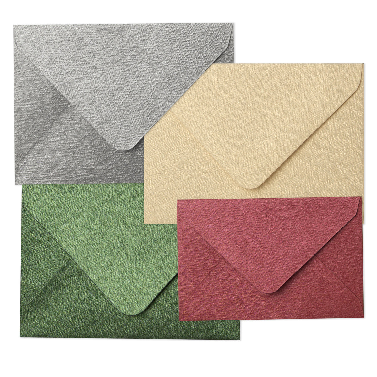 Enveloppes texturées - Rabat Pointu