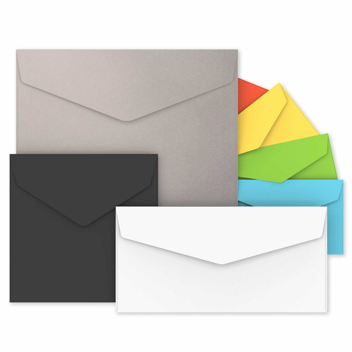 Enveloppes avec rabats détachables autocollants