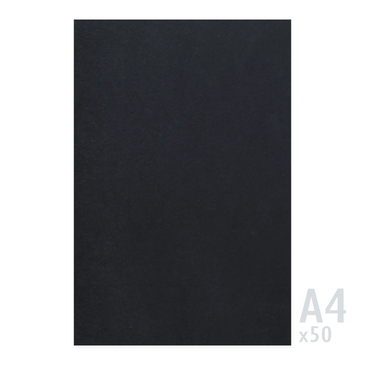 Papier noir 225g/m² - 50 feuilles A4