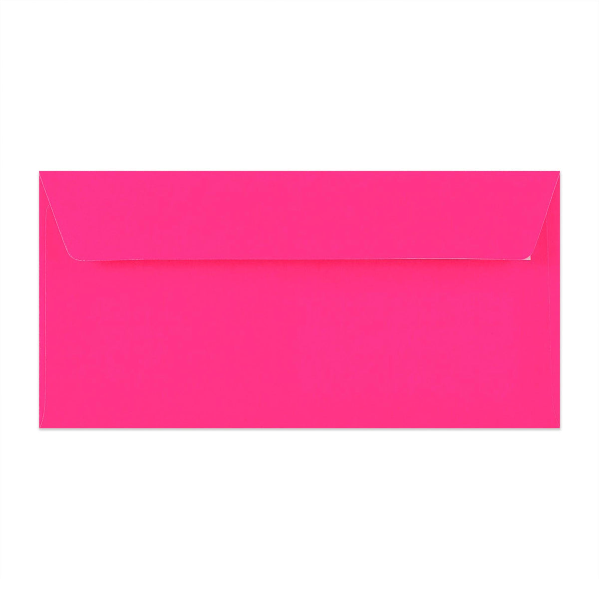 Enveloppe rose néon avec fenêtre 110x220 mm (DL)