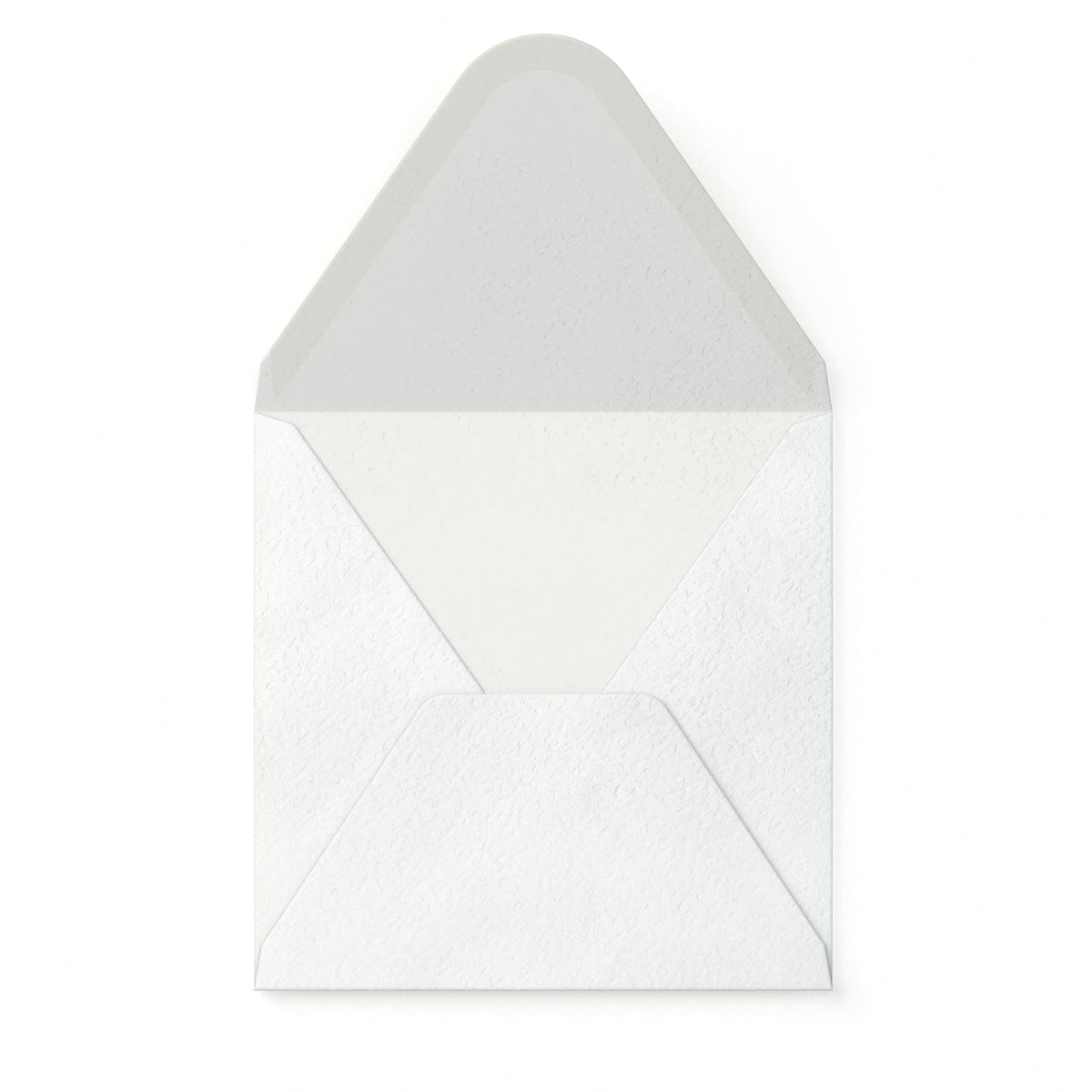 Enveloppe blanche avec effet martelé 130x130 mm
