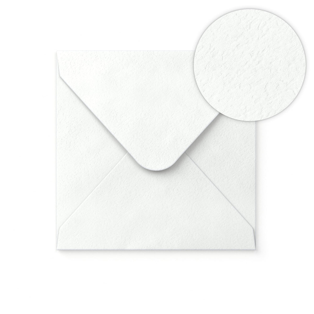 Enveloppe blanche avec effet martelé 155x155 mm