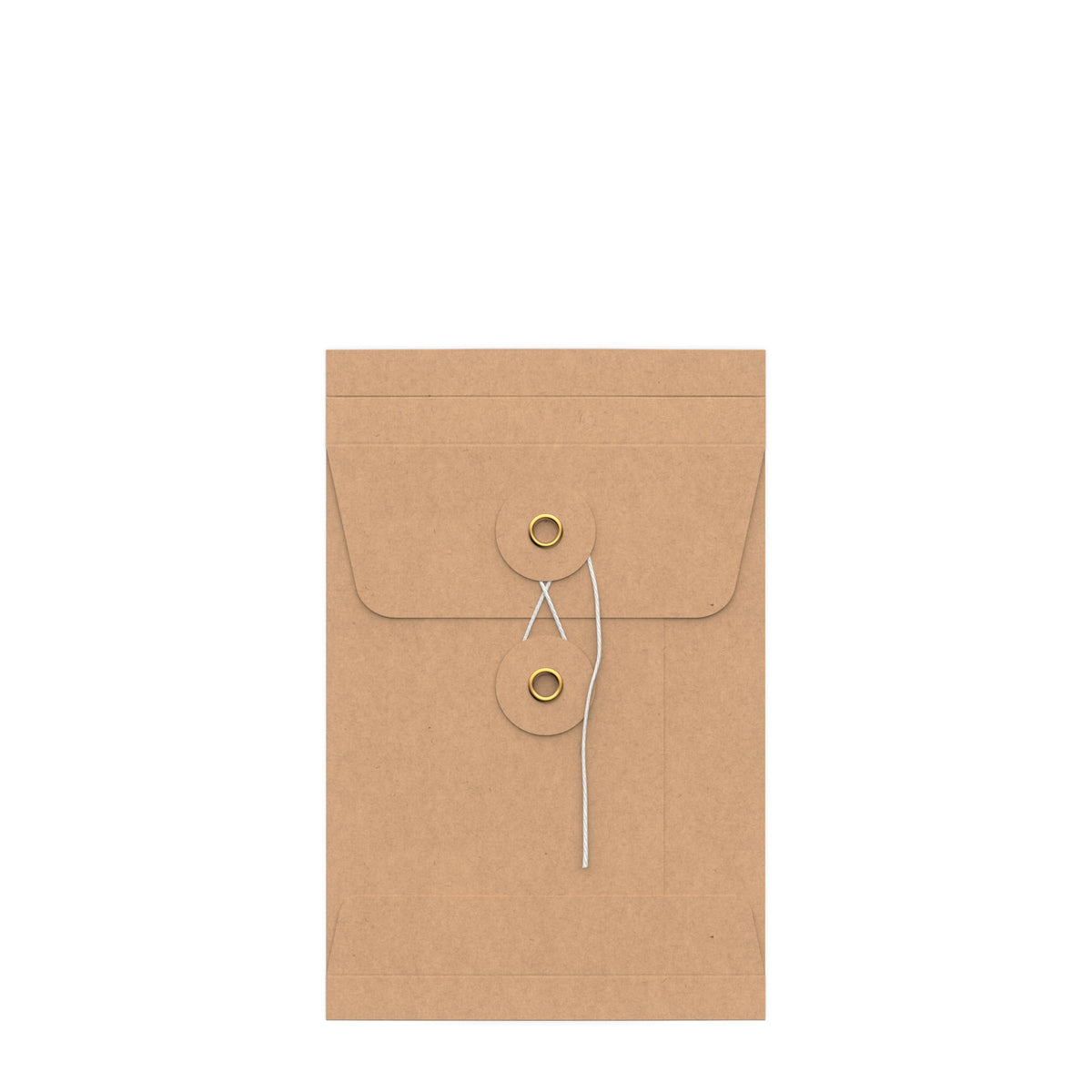 Enveloppes à soufflet à rondelle et ficelle - Fermeture Japonaise