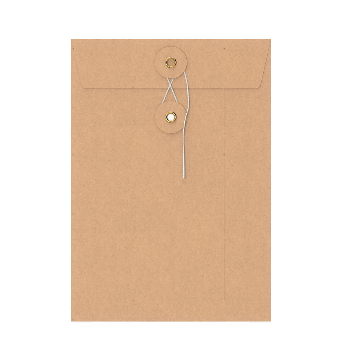 Enveloppes à rondelle et ficelle avec fenêtre panoramique - Fermeture Japonaise