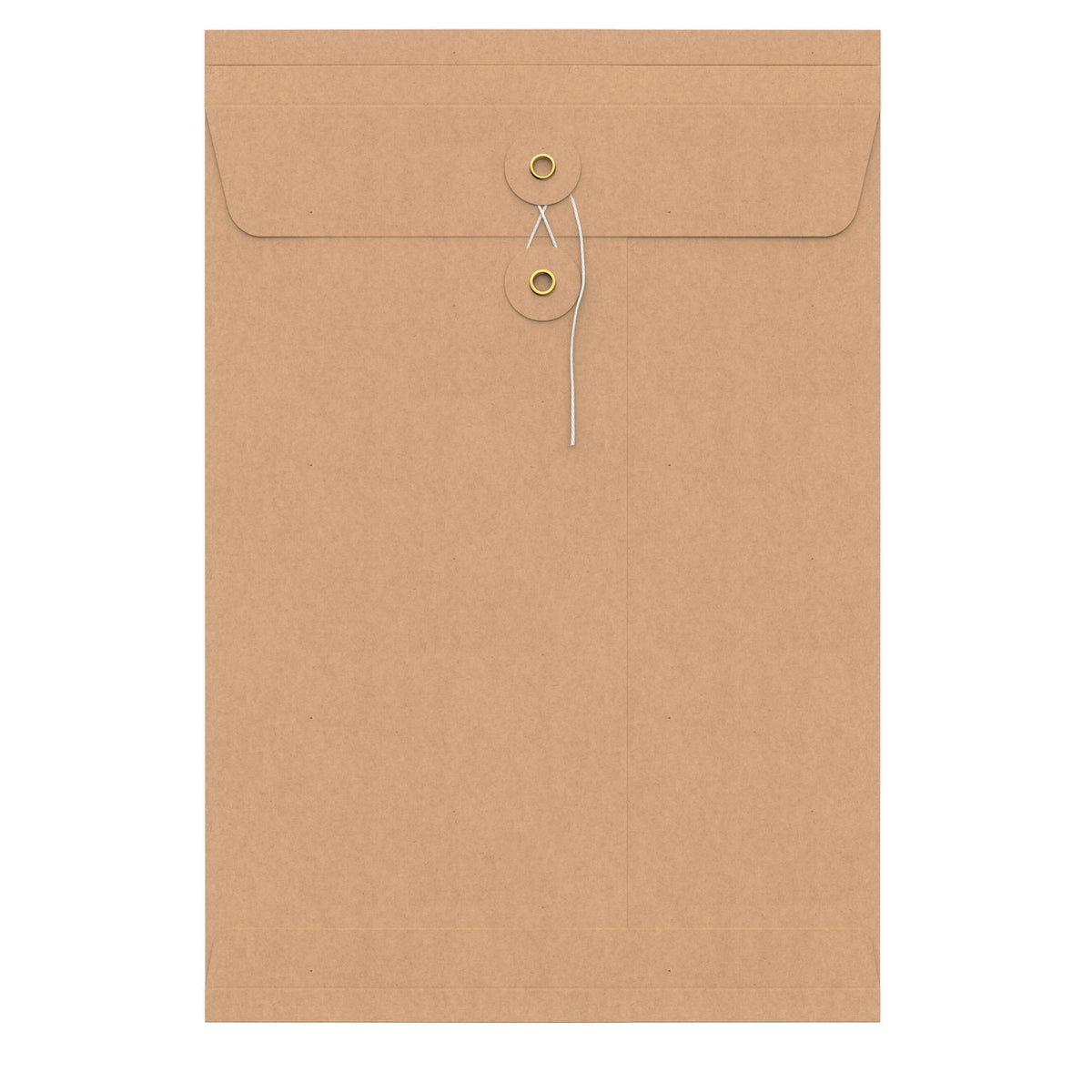 Enveloppes à soufflet à rondelle et ficelle - Fermeture Japonaise