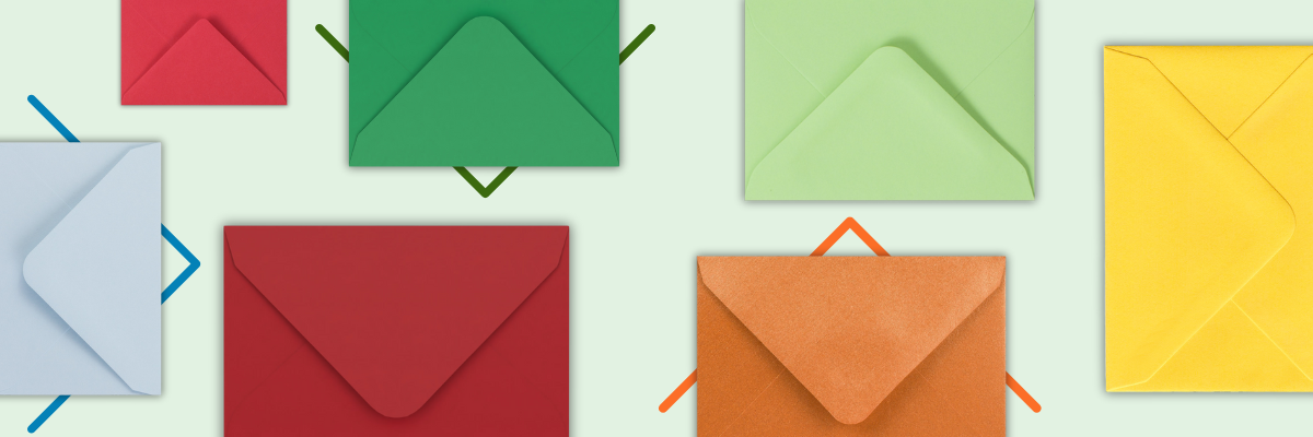 Enveloppes à rabat en V