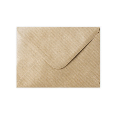 Enveloppe kraft striée 133x184 mm