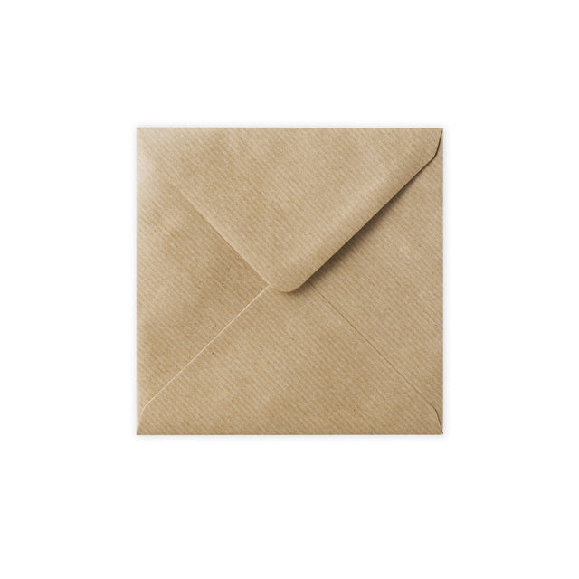 Ribbed Kraft Envelope 140x140mm