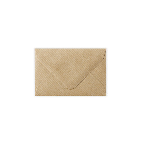 Enveloppe kraft striée 62x94 mm