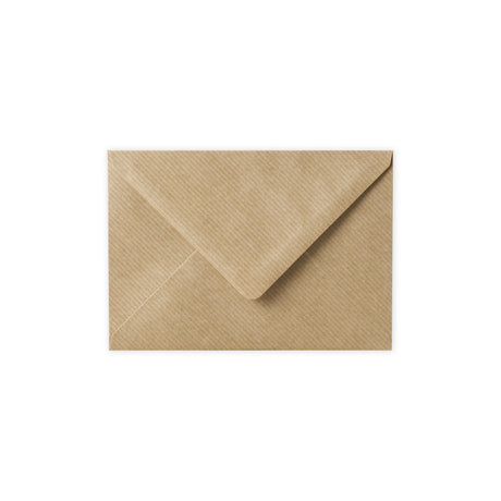 Enveloppe kraft striée 114x162 mm (C6)