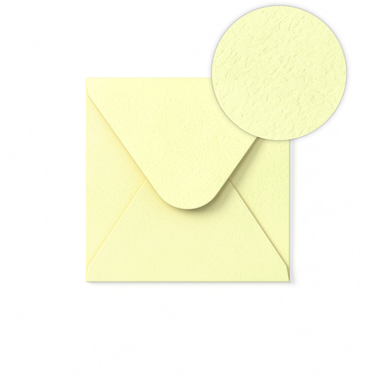 Enveloppe Ivoire avec effet martelé 130 x 130 mm