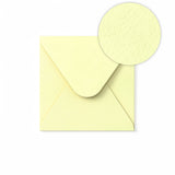 Enveloppe Ivoire avec effet martelé 130 x 130 mm