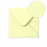 Enveloppe Ivoire avec effet martelé 155x155 mm