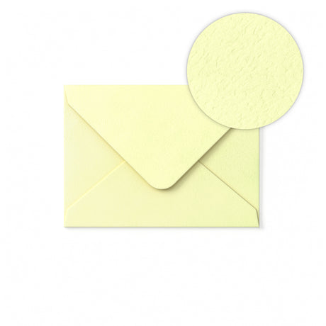 Enveloppe Ivoire avec effet martelé 82x113 mm