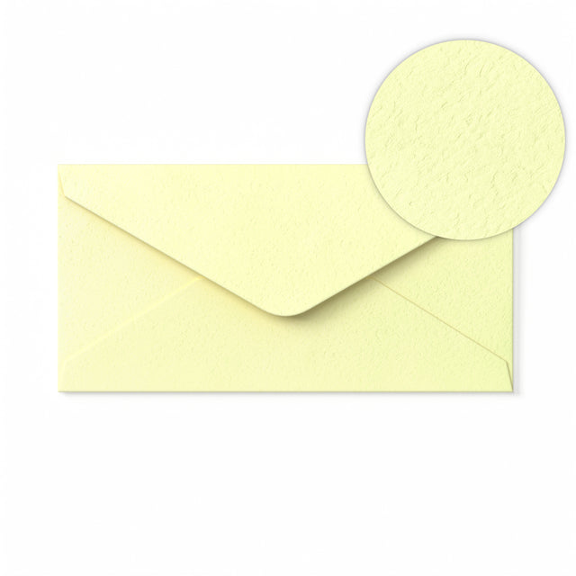 Ivory Envelope Hammered Texture 110x220 mm (DL)