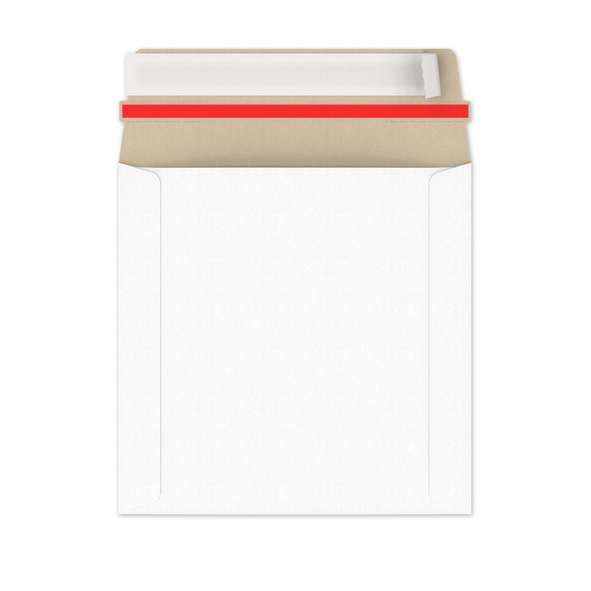 Enveloppes blanches en carton rigide