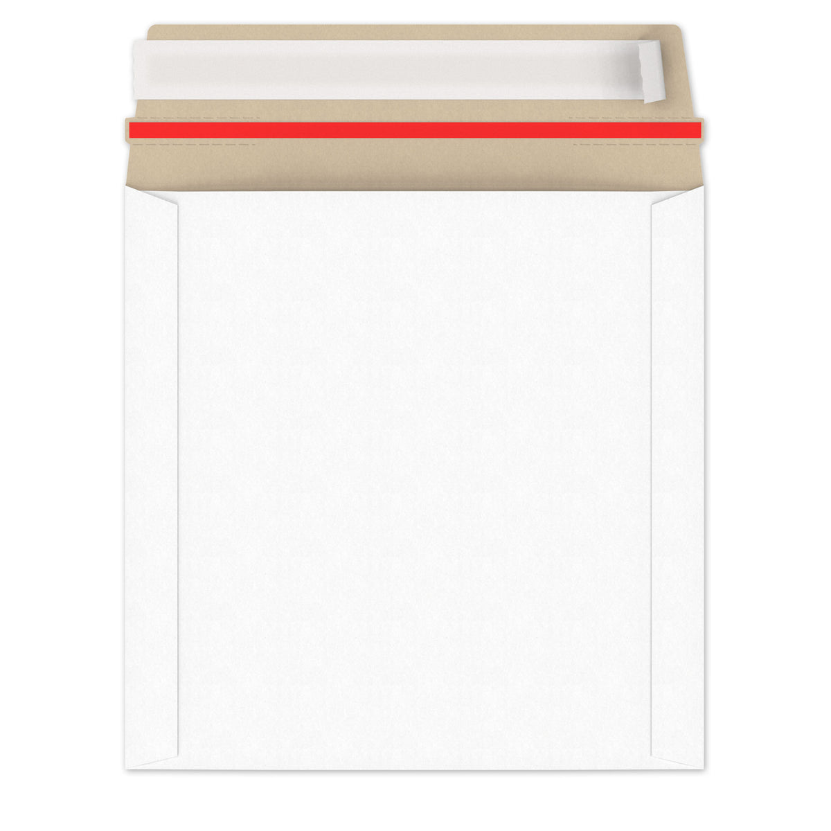 Enveloppes blanches en carton rigide