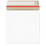 Enveloppes blanches en carton rigide