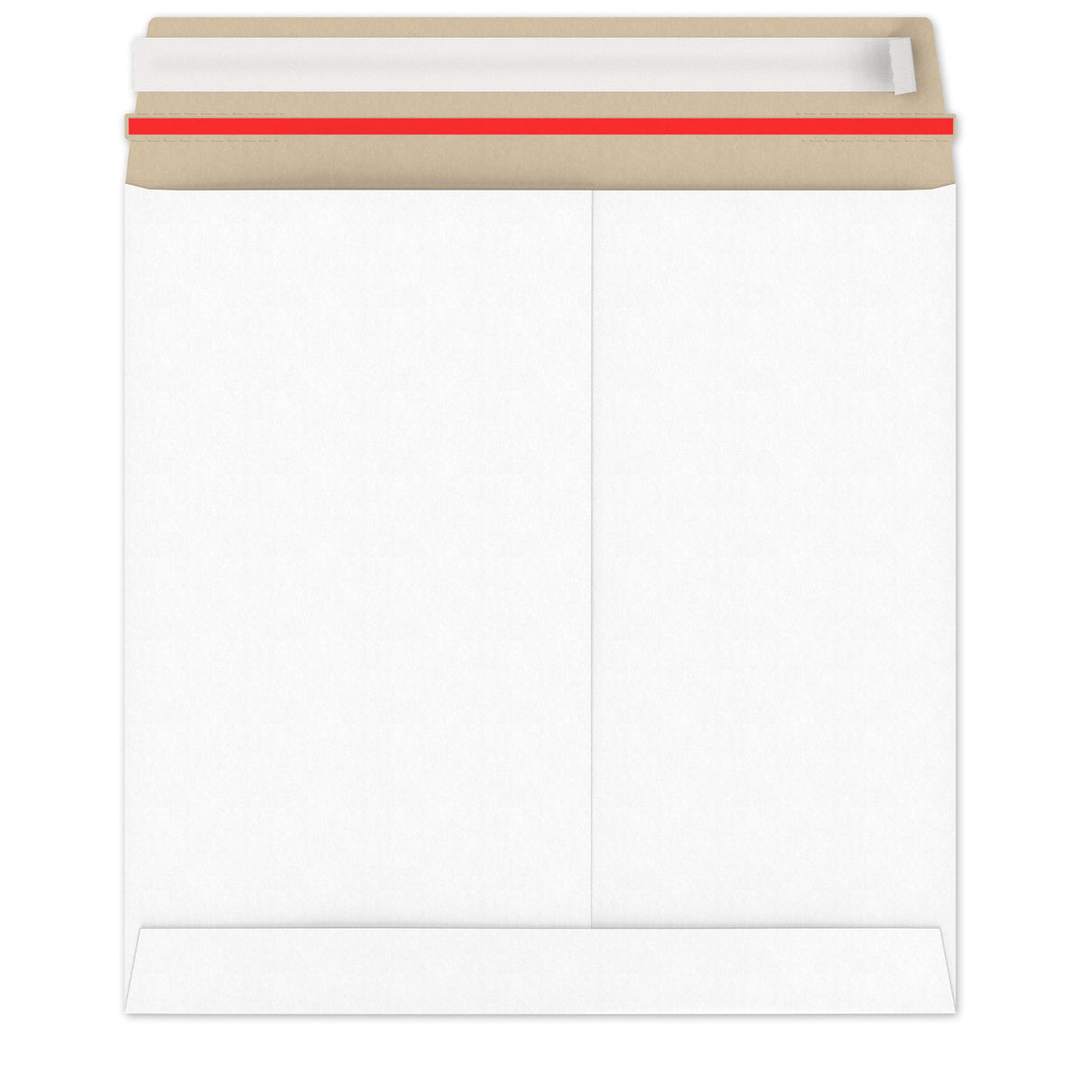 Enveloppes blanches en carton rigide