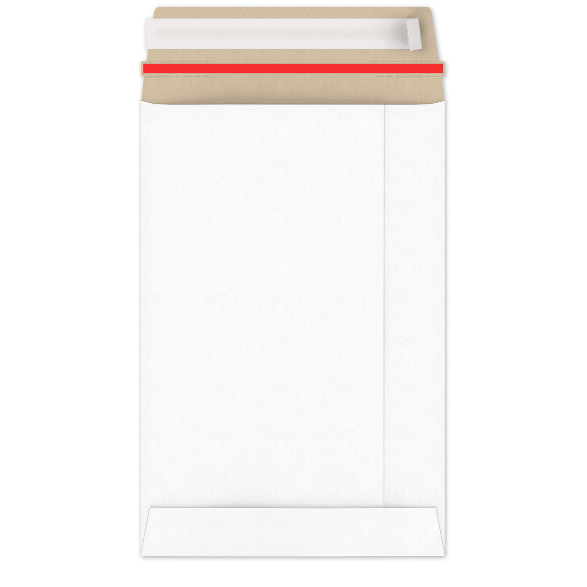 Enveloppes blanches en carton rigide