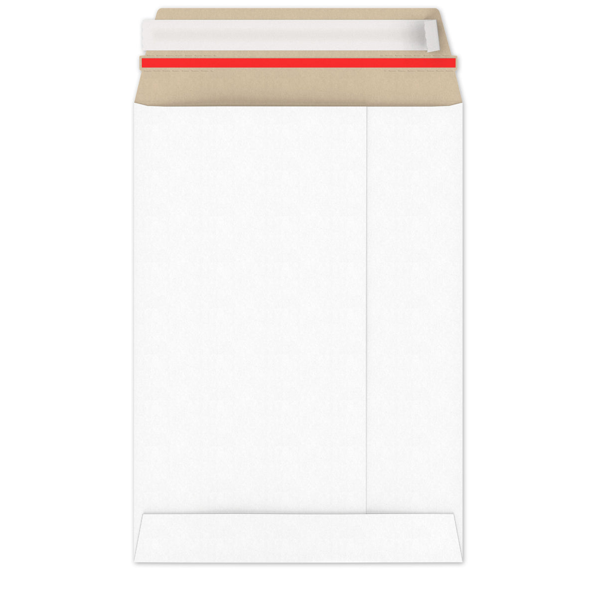 Enveloppes blanches en carton rigide
